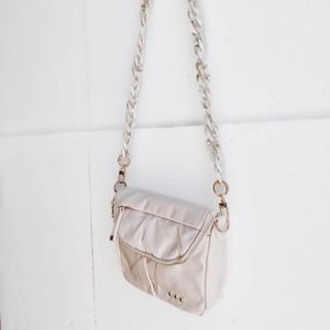 Acrylic Detachable Purse Bag Chain Strap Cream